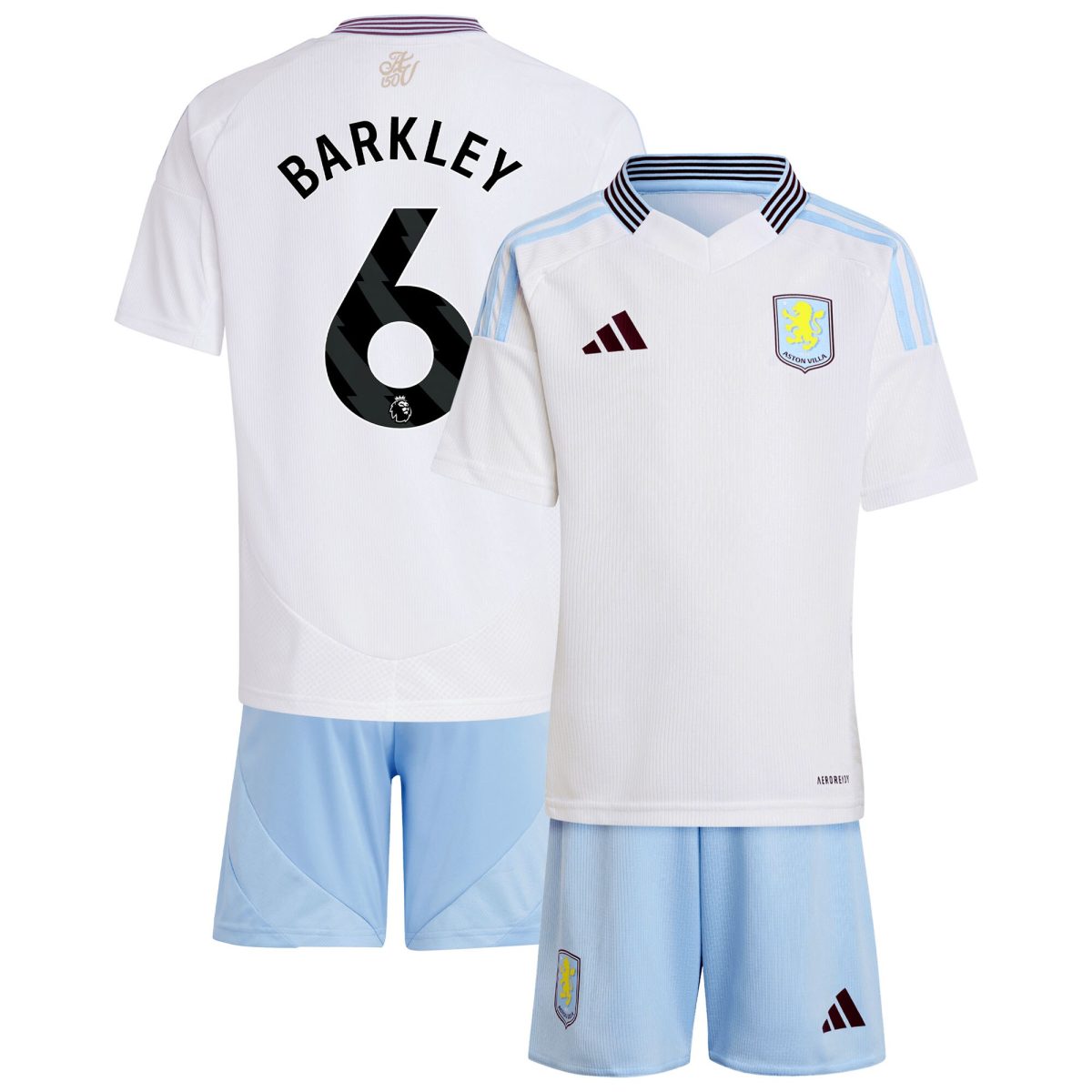 aston villa adidas away mini kit 2024-25 with barkley 6 printing Collection - Official Aston Villa Kits