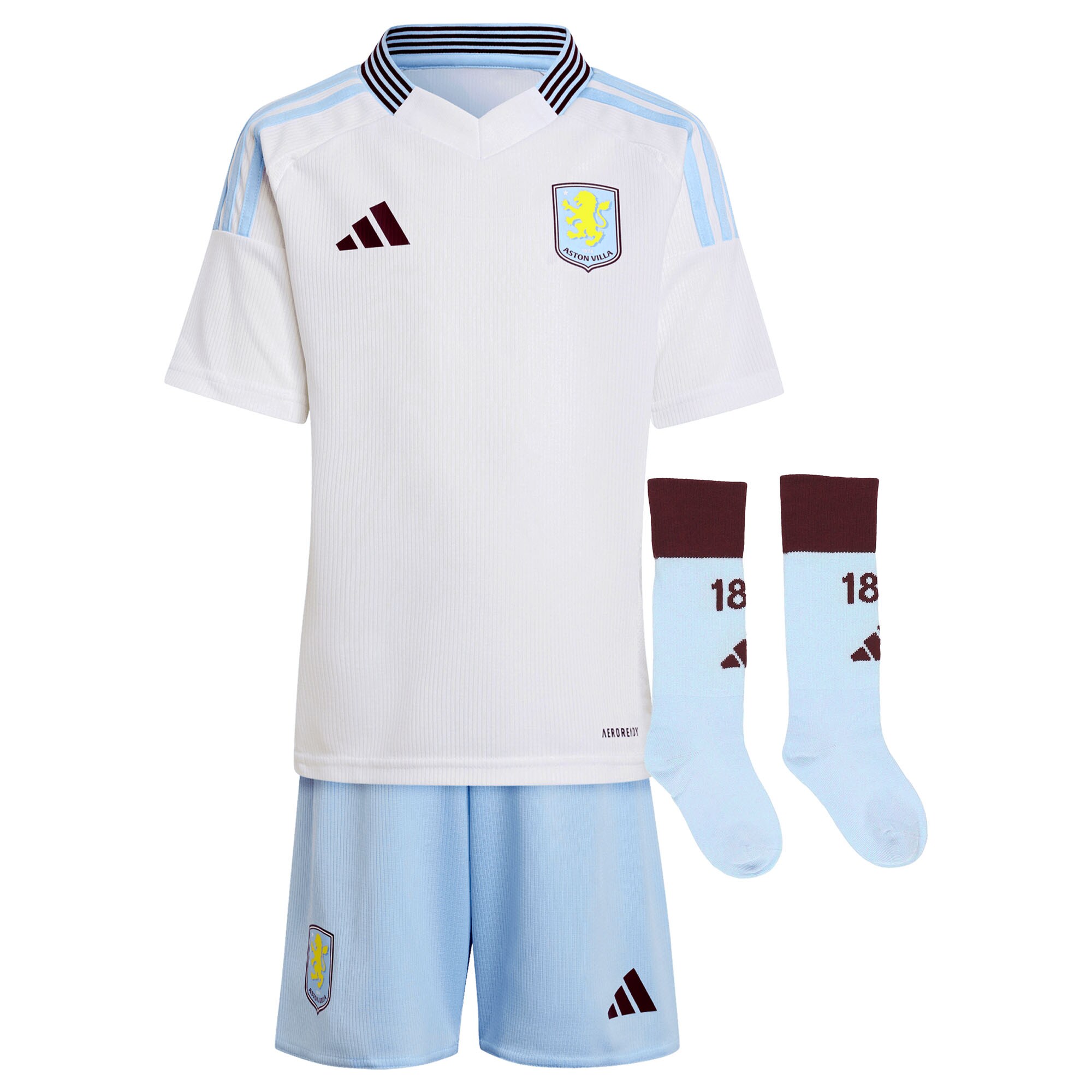 aston villa adidas away mini kit 2024-25 with bogarde 26 printing Collection - Official Aston Villa Kits