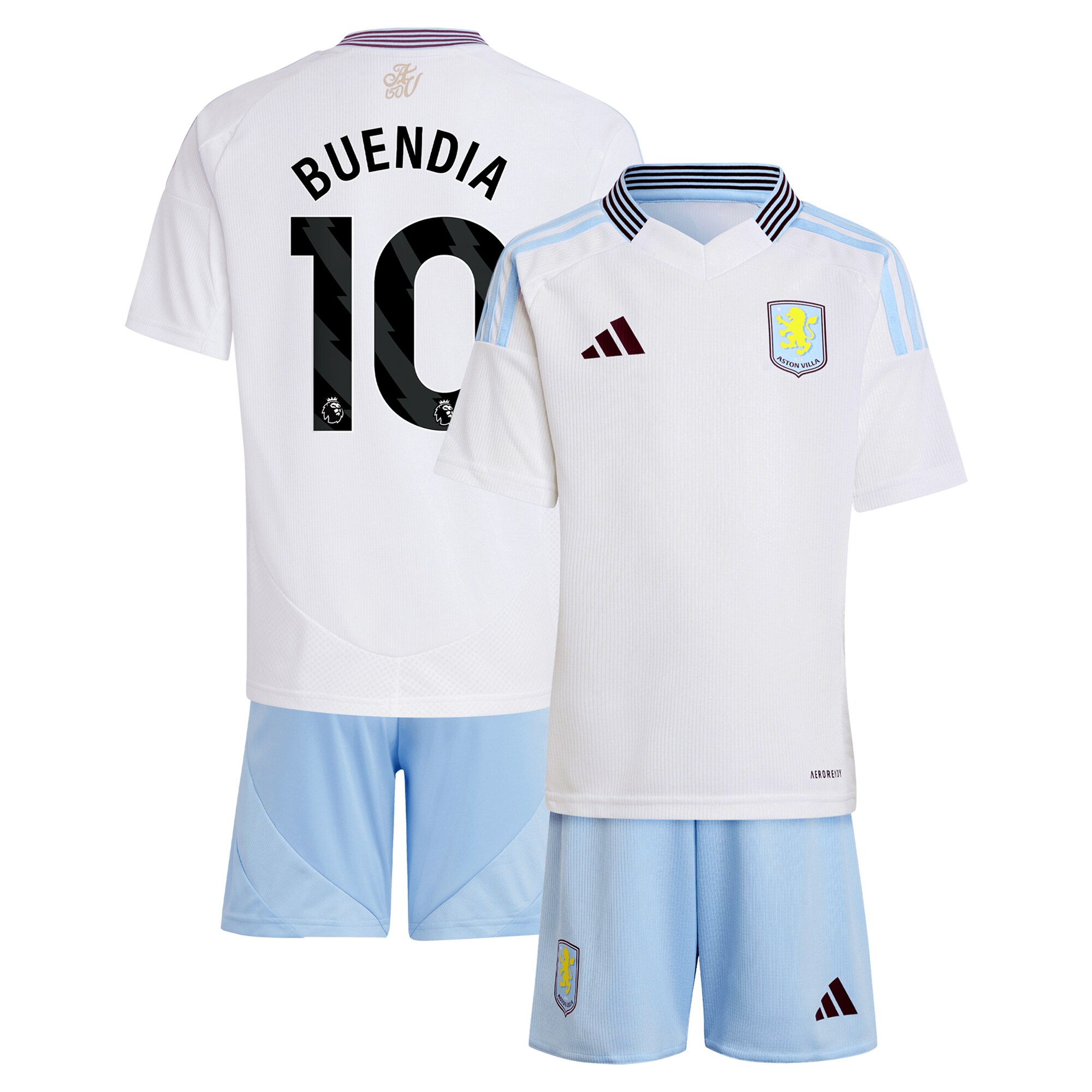 aston villa adidas away mini kit 2024-25 with buendia 10 printing Collection - Official Aston Villa Kits