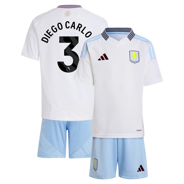 aston villa adidas away mini kit 2024-25 with diego carlos 3 printing Collection - Official Aston Villa Kits