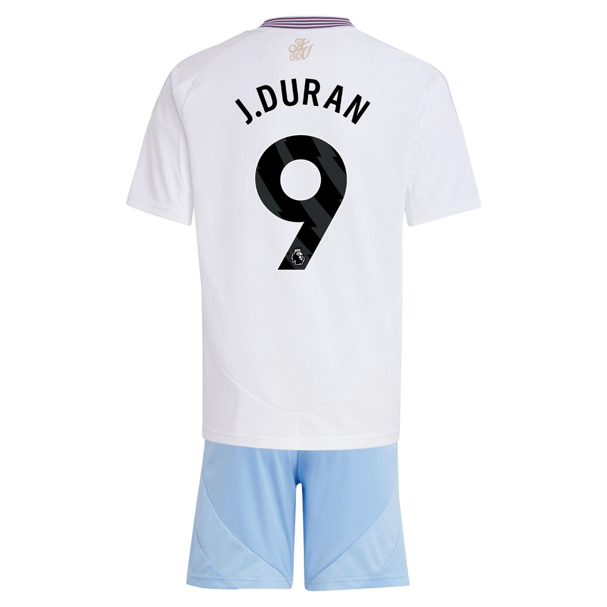aston villa adidas away mini kit 2024-25 with j.duran 9 printing Collection - Official Aston Villa Kits