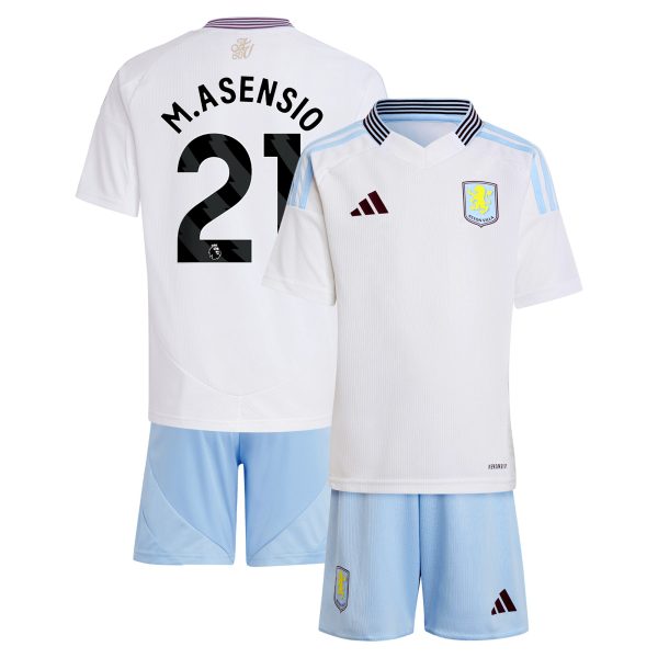 aston villa adidas away mini kit 2024-25 with m.asensio 21 printing Collection - Official Aston Villa Kits