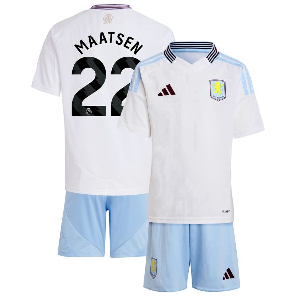 aston villa adidas away mini kit 2024-25 with maatsen 22 printing Collection - Official Aston Villa Kits