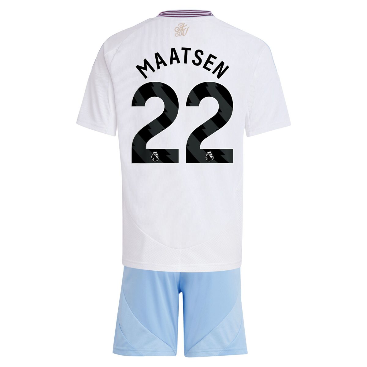 aston villa adidas away mini kit 2024-25 with maatsen 22 printing Collection - Official Aston Villa Kits