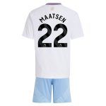 aston villa adidas away mini kit 2024-25 with maatsen 22 printing Collection - Official Aston Villa Kits