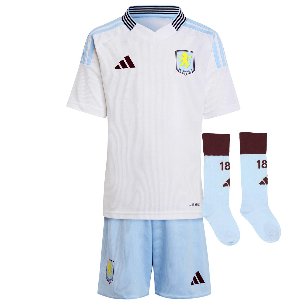 aston villa adidas away mini kit 2024-25 with malen 17 printing Collection - Official Aston Villa Kits