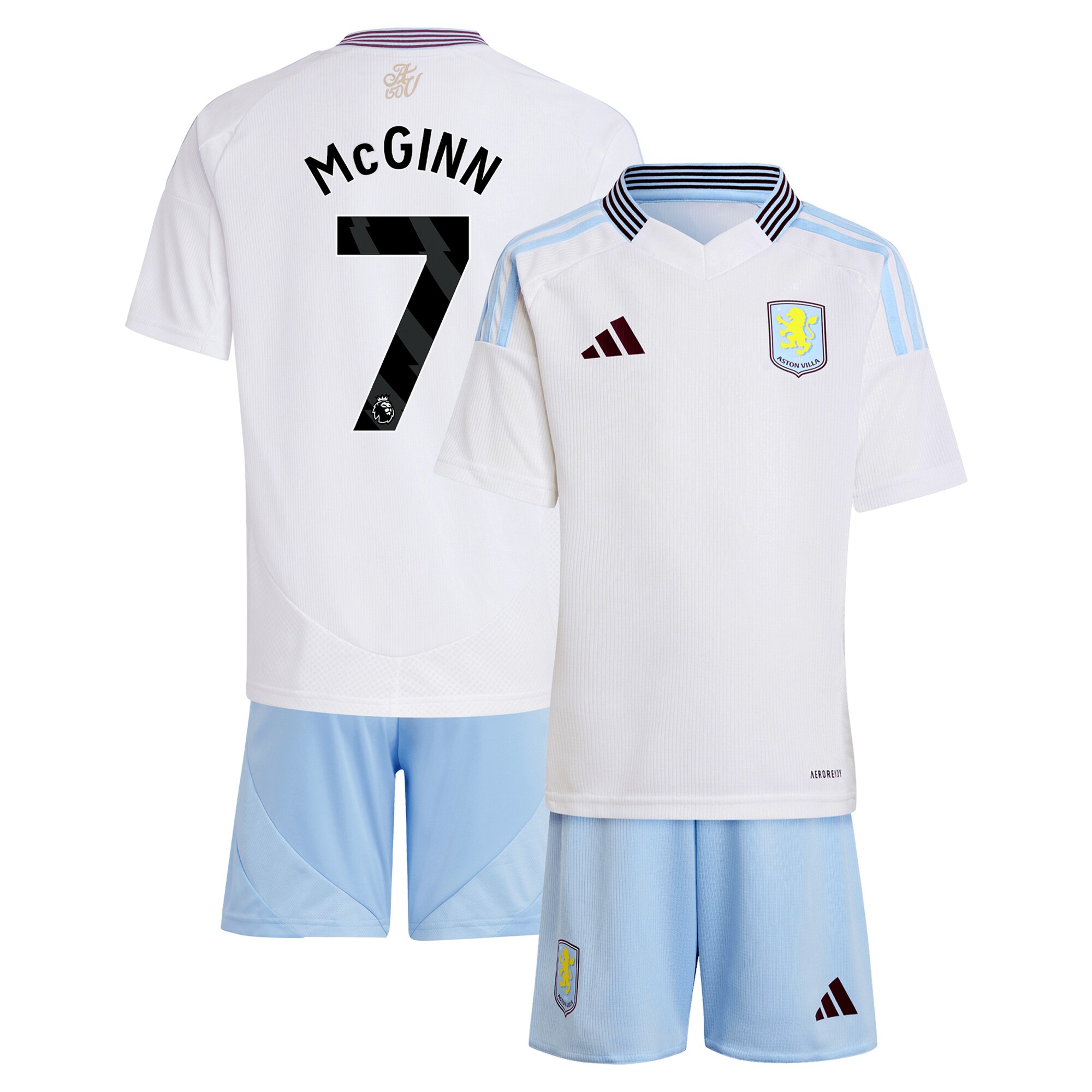 aston villa adidas away mini kit 2024-25 with mcginn 7 printing Collection - Official Aston Villa Kits