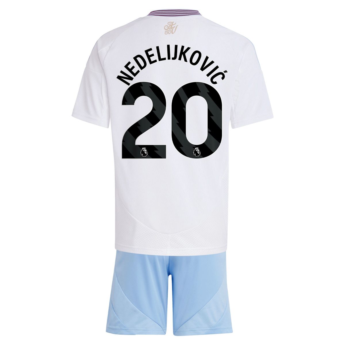 aston villa adidas away mini kit 2024-25 with nedeljković 20 printing Collection - Official Aston Villa Kits