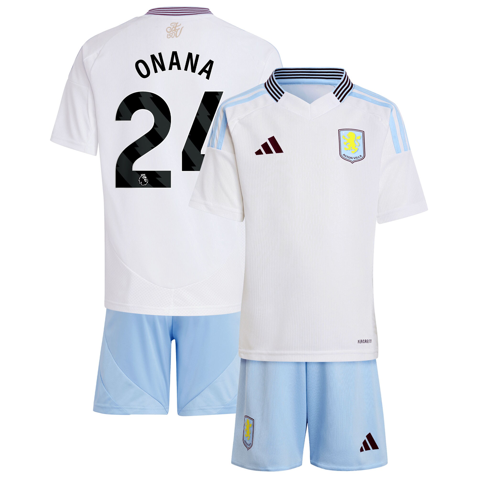 aston villa adidas away mini kit 2024-25 with onana 24 printing Collection - Official Aston Villa Kits