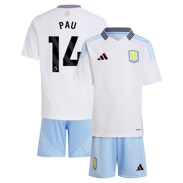 aston villa adidas away mini kit 2024-25 with pau 14 printing Collection - Official Aston Villa Kits