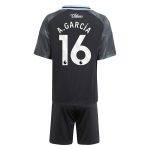 aston villa adidas away mini kit 2025-26 with a.garcía 16 printing Collection - Official Aston Villa Kits