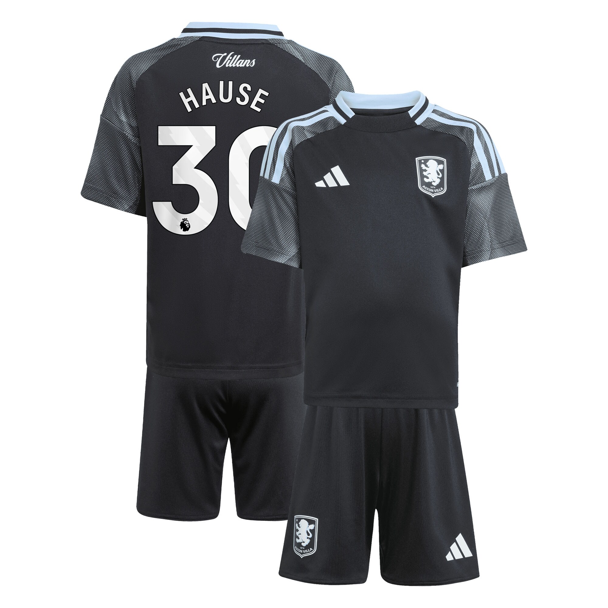 aston villa adidas away mini kit 2025-26 with hause 30 printing Collection - Official Aston Villa Kits
