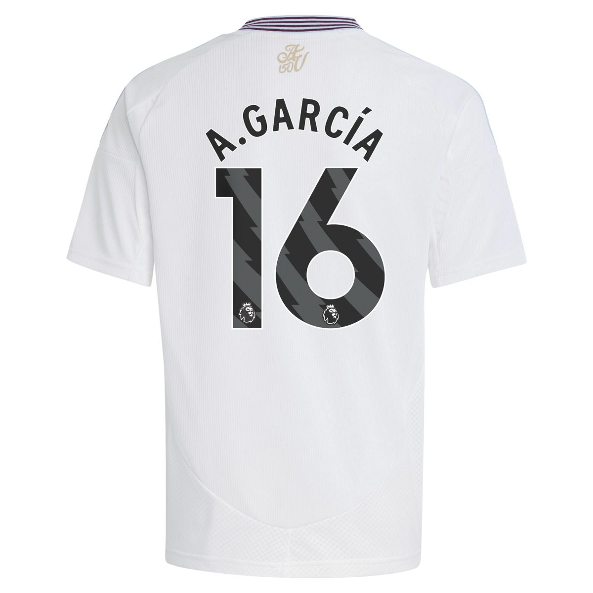 aston villa adidas away shirt 2024-25 – kids with a.garcía 16 printing Collection - Official Aston Villa Kits