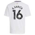 aston villa adidas away shirt 2024-25 – kids with a.garcía 16 printing Collection - Official Aston Villa Kits