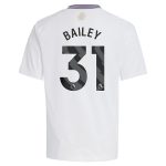 aston villa adidas away shirt 2024-25 – kids with bailey 31 printing Collection - Official Aston Villa Kits