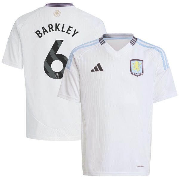 aston villa adidas away shirt 2024-25 – kids with barkley 6 printing Collection - Official Aston Villa Kits