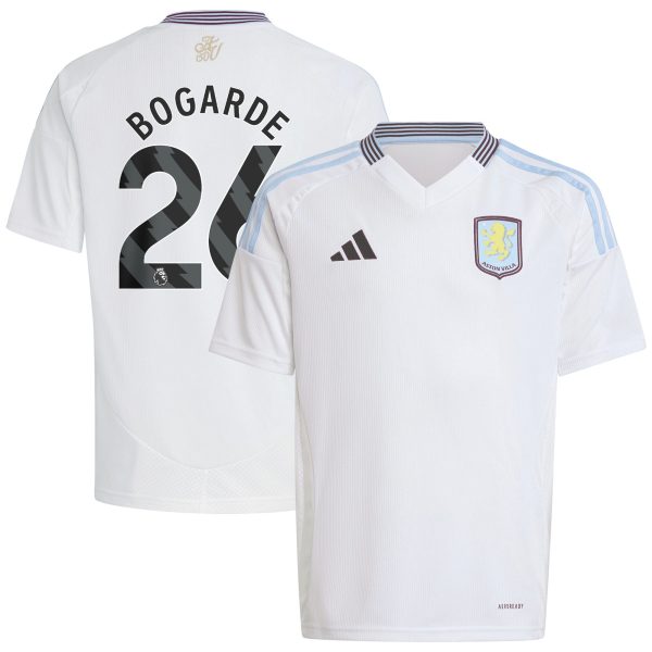 aston villa adidas away shirt 2024-25 – kids with bogarde 26 printing Collection - Official Aston Villa Kits