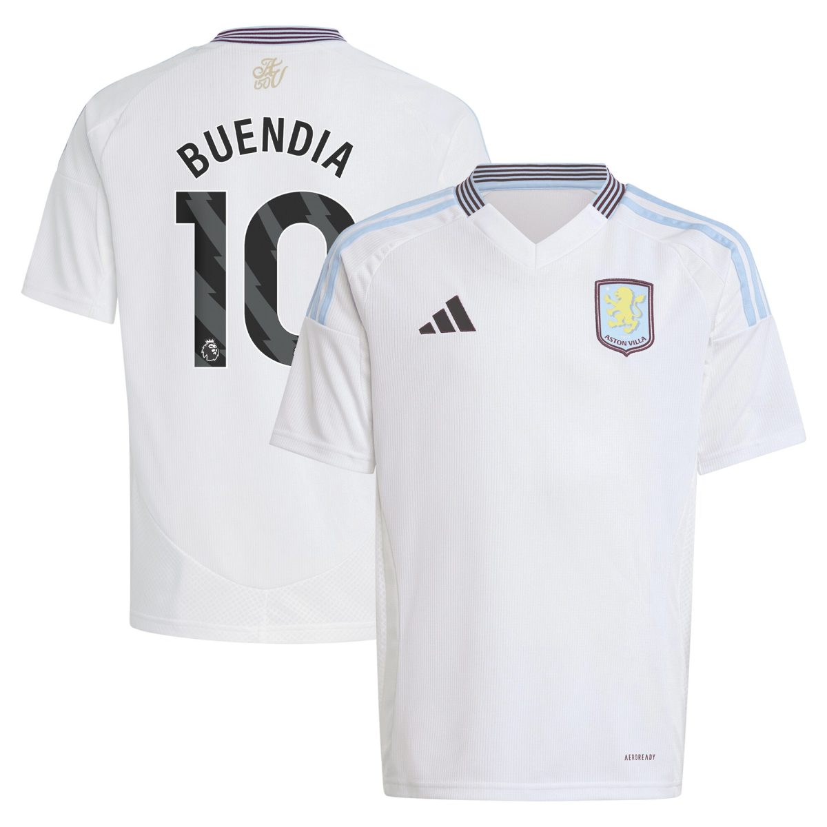 aston villa adidas away shirt 2024-25 – kids with buendia 10 printing Collection - Official Aston Villa Kits