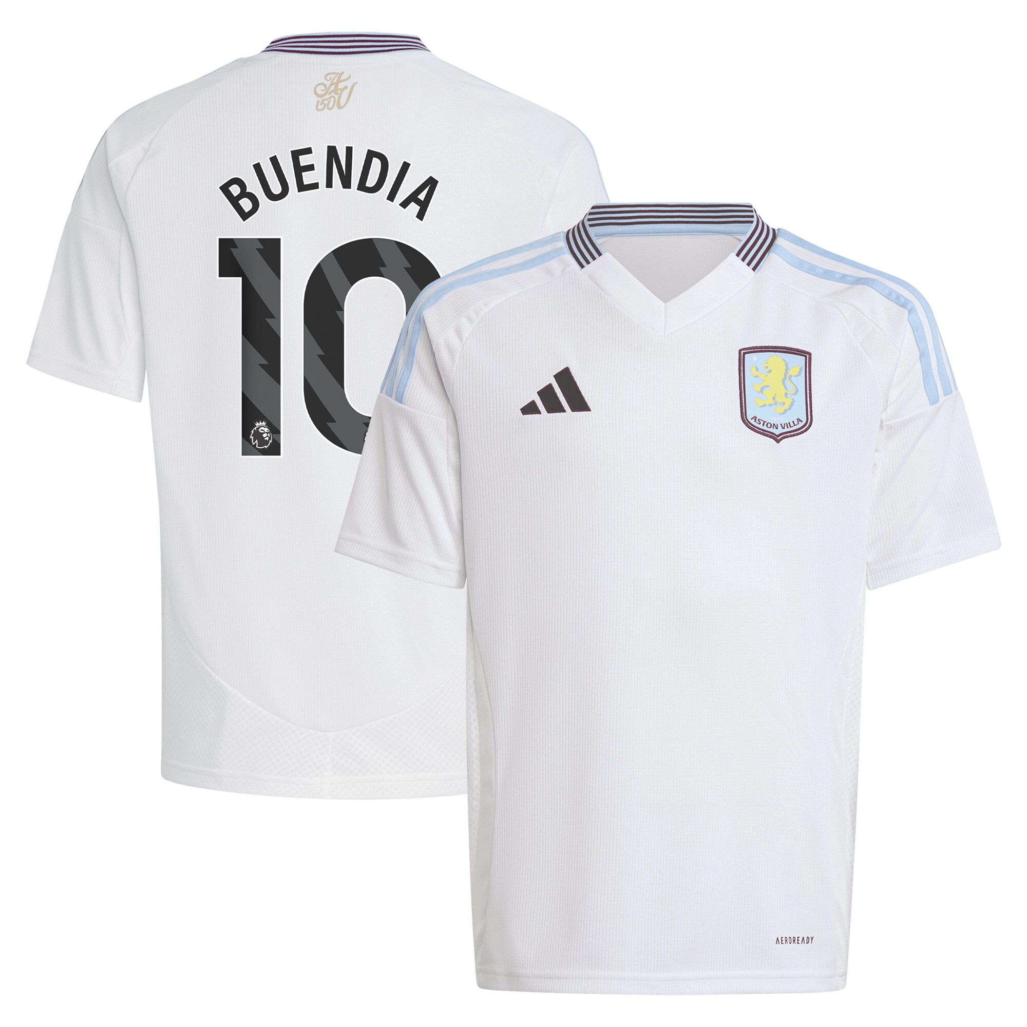 aston villa adidas away shirt 2024-25 – kids with buendia 10 printing Collection - Official Aston Villa Kits