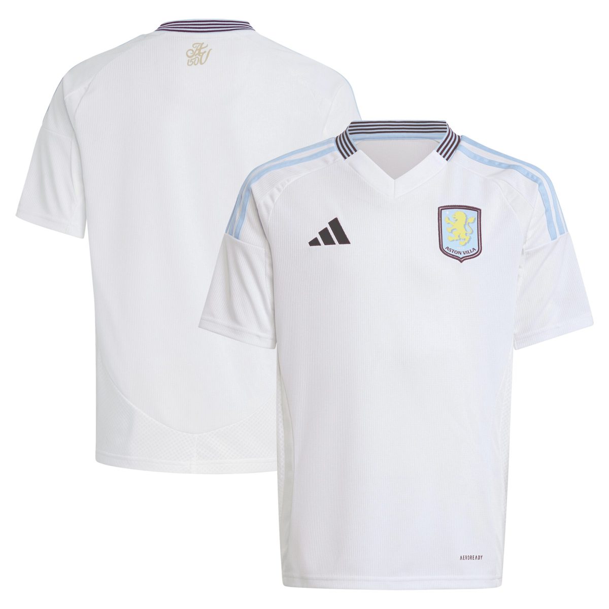 aston villa adidas away shirt 2024-25 – kids with custom printing Collection - Official Aston Villa Kits