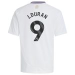 aston villa adidas away shirt 2024-25 – kids with j.duran 9 printing Collection - Official Aston Villa Kits