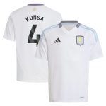 aston villa adidas away shirt 2024-25 – kids with konsa 4 printing Collection - Official Aston Villa Kits
