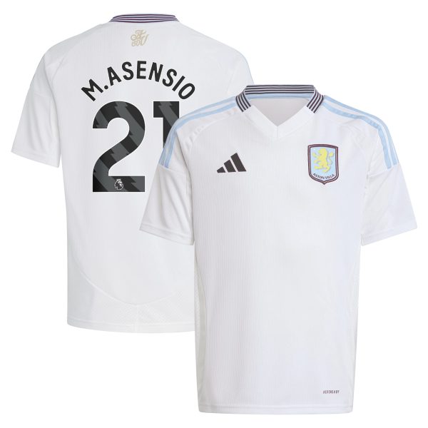 aston villa adidas away shirt 2024-25 – kids with m.asensio 21 printing Collection - Official Aston Villa Kits