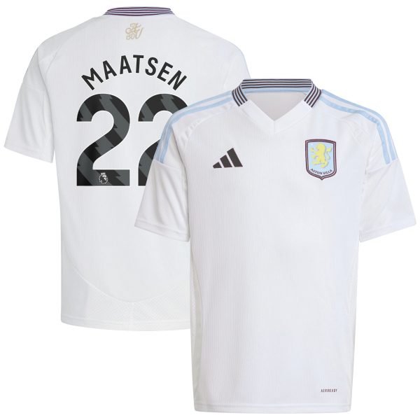 aston villa adidas away shirt 2024-25 – kids with maatsen 22 printing Collection - Official Aston Villa Kits