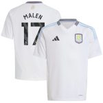 aston villa adidas away shirt 2024-25 – kids with malen 17 printing Collection - Official Aston Villa Kits