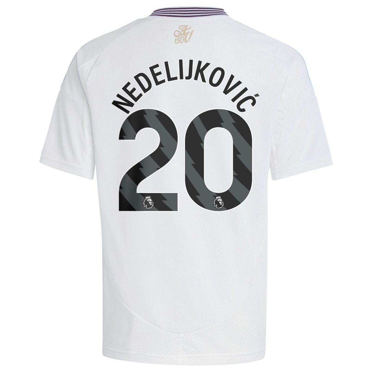 aston villa adidas away shirt 2024-25 – kids with nedeljković 20 printing Collection - Official Aston Villa Kits