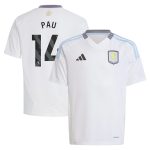 aston villa adidas away shirt 2024-25 – kids with pau 14 printing Collection - Official Aston Villa Kits