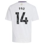 aston villa adidas away shirt 2024-25 – kids with pau 14 printing Collection - Official Aston Villa Kits