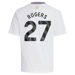 aston villa adidas away shirt 2024-25 – kids with rogers 27 printing Collection - Official Aston Villa Kits