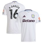 aston villa adidas away shirt 2024-25 with a.garcía 16 printing Collection - Official Aston Villa Kits