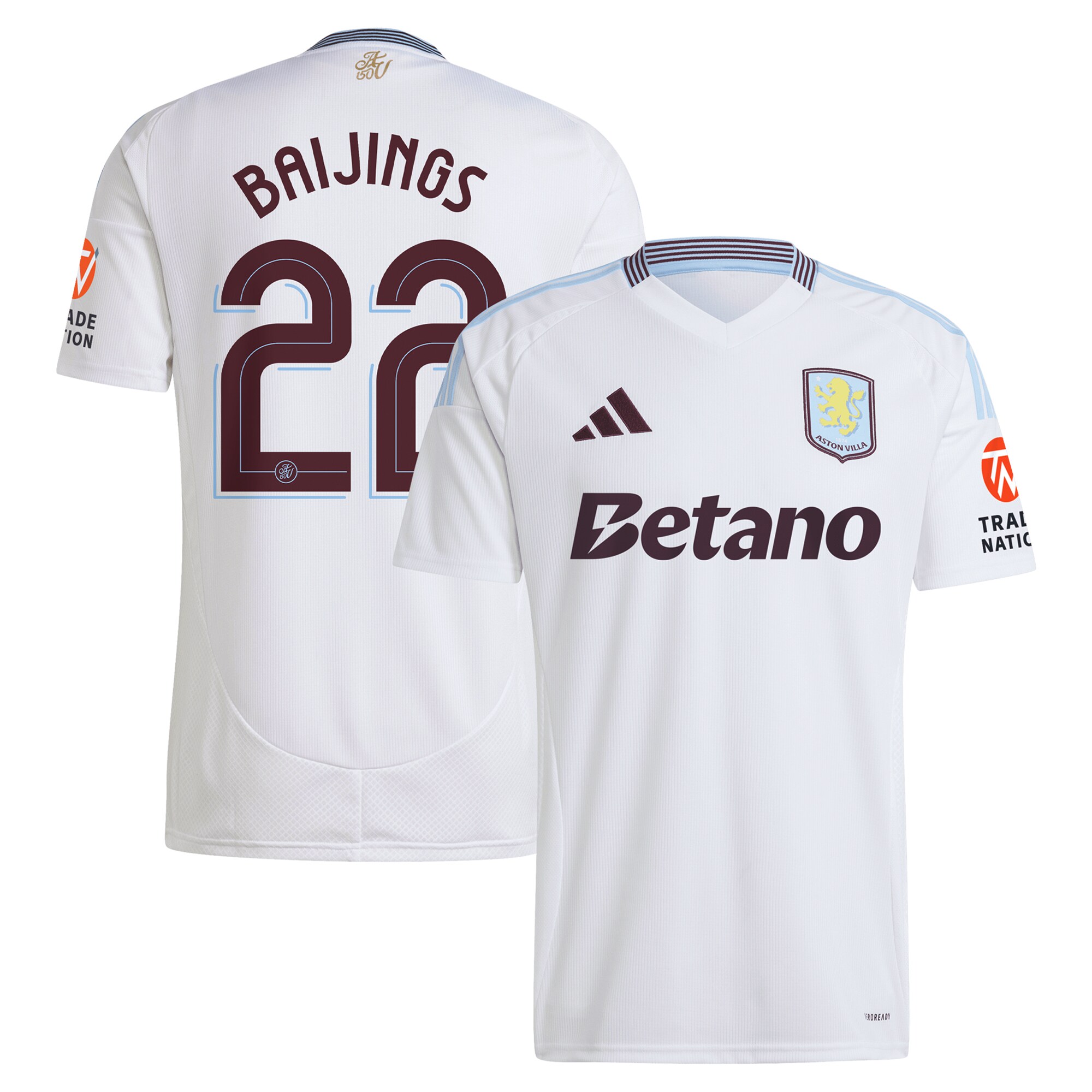 aston villa adidas away shirt 2024-25 with baijings 22 cup printing Collection - Official Aston Villa Kits