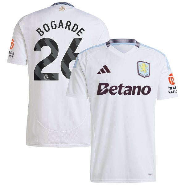 aston villa adidas away shirt 2024-25 with bogarde 26 printing Collection - Official Aston Villa Kits