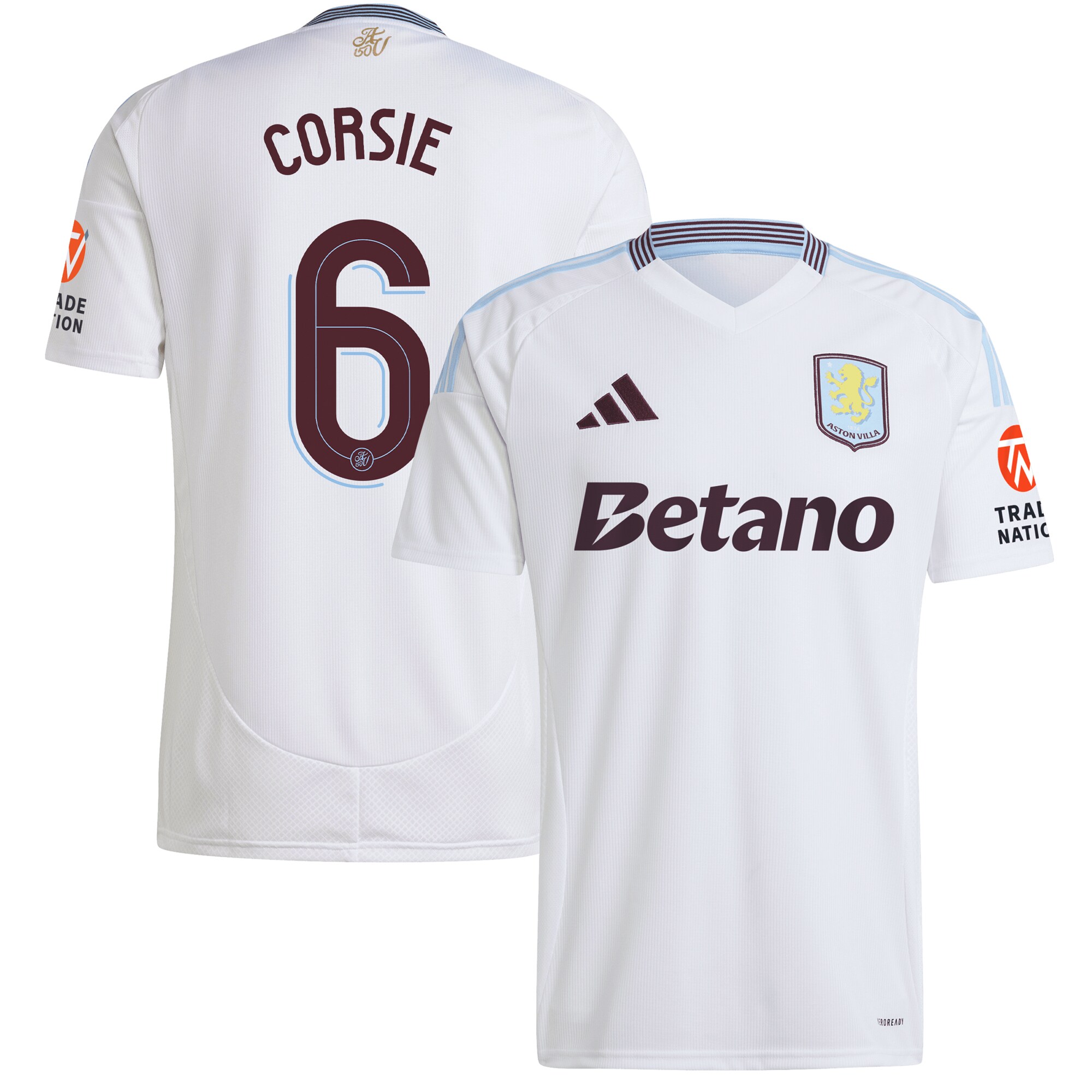aston villa adidas away shirt 2024-25 with corsie 6 cup printing Collection - Official Aston Villa Kits