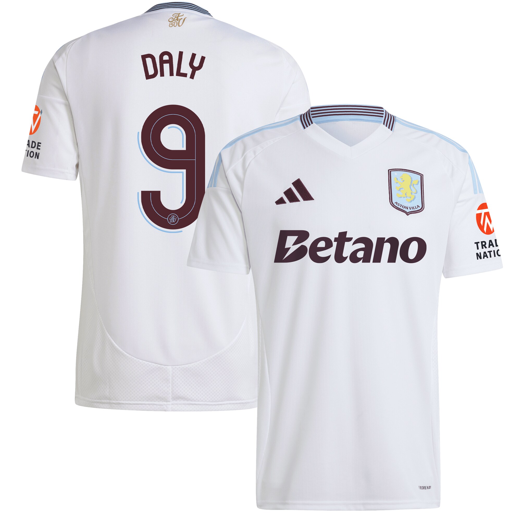 aston villa adidas away shirt 2024-25 with daly 9 cup printing Collection - Official Aston Villa Kits