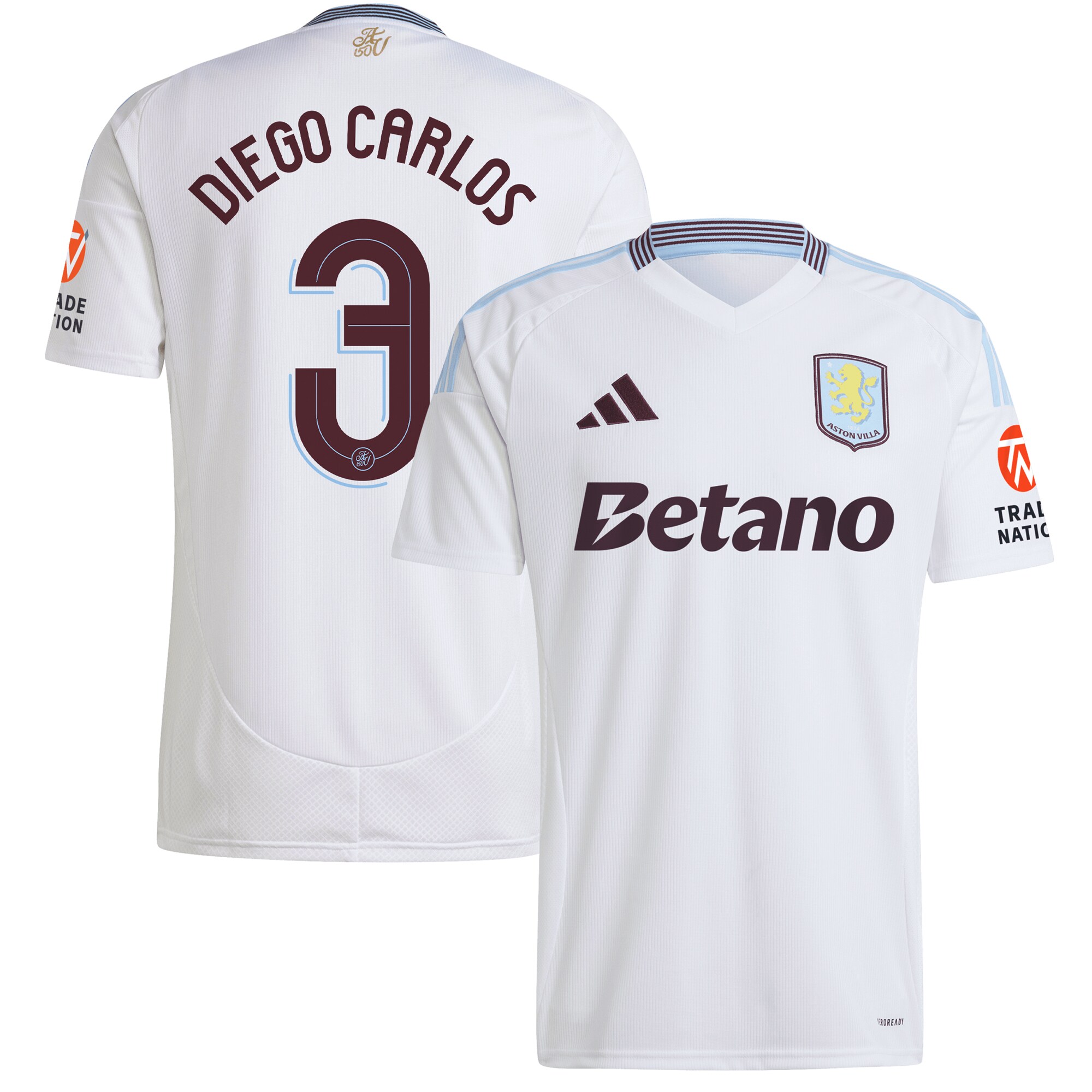 aston villa adidas away shirt 2024-25 with diego carlos 3 cup printing Collection - Official Aston Villa Kits