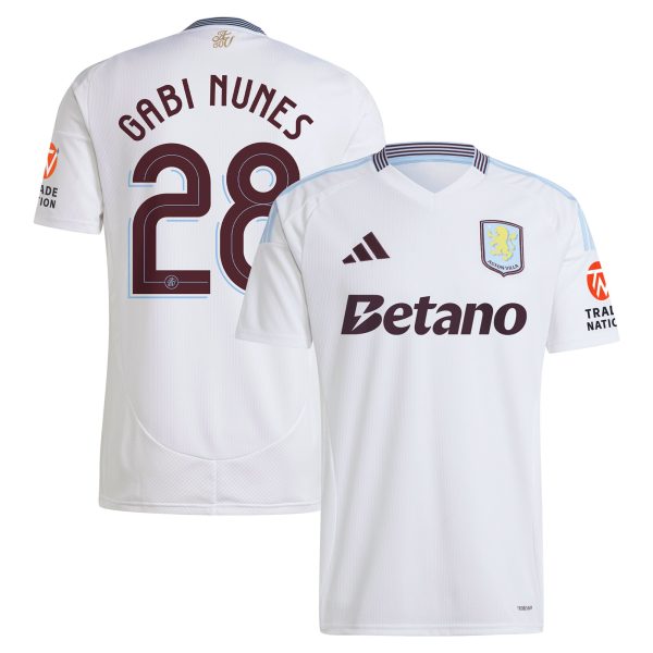 aston villa adidas away shirt 2024-25 with gabi nunes 28 cup printing Collection - Official Aston Villa Kits
