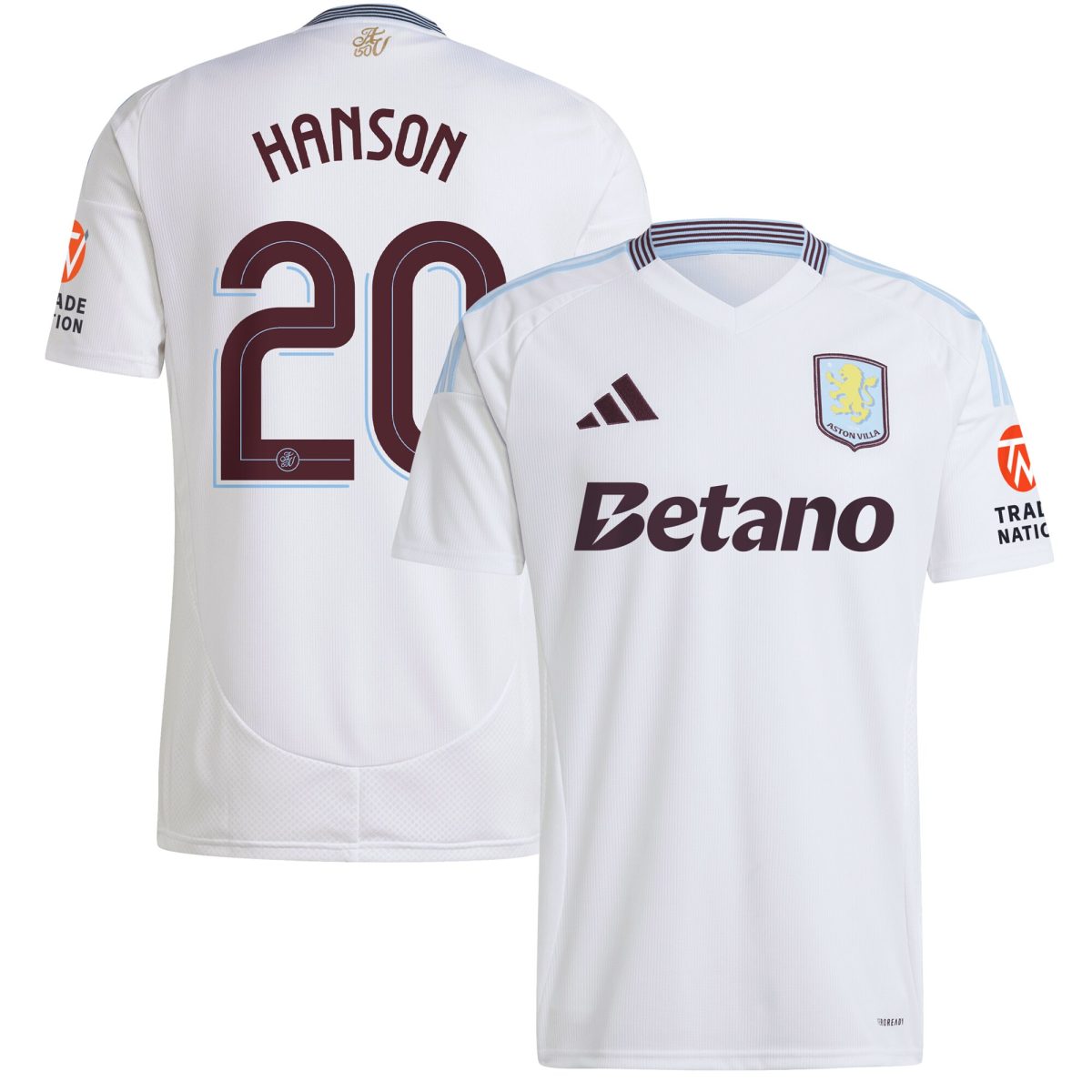 aston villa adidas away shirt 2024-25 with hanson 20 cup printing Collection - Official Aston Villa Kits