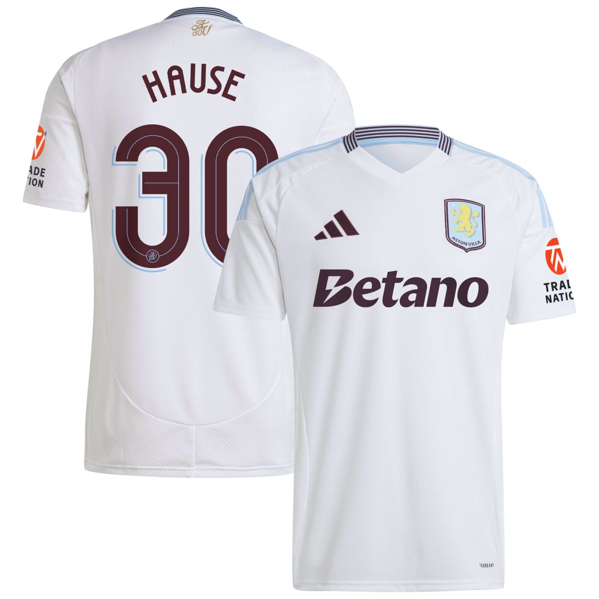 aston villa adidas away shirt 2024-25 with hause 30 cup printing Collection - Official Aston Villa Kits