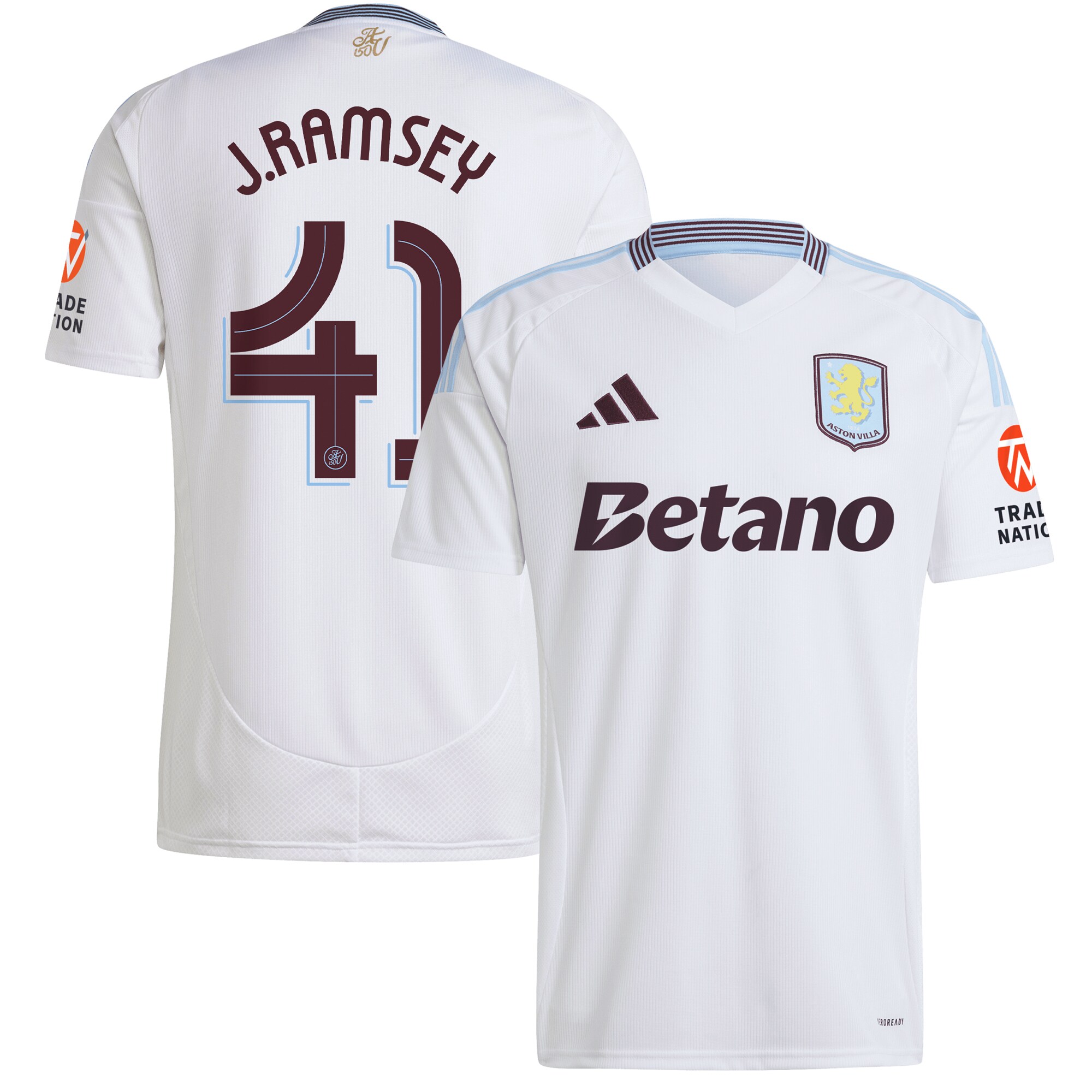 aston villa adidas away shirt 2024-25 with j. ramsey 41 cup printing Collection - Official Aston Villa Kits