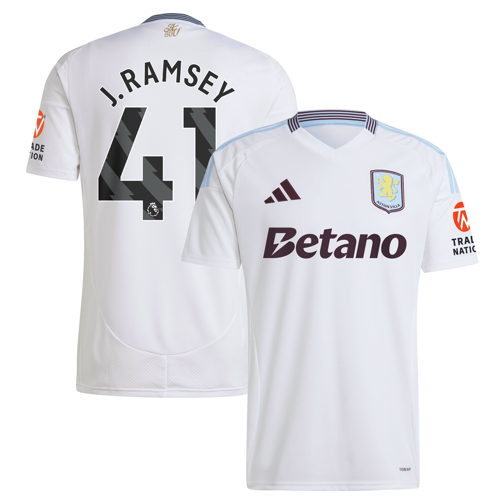 aston villa adidas away shirt 2024-25 with j. ramsey 41 printing Collection - Official Aston Villa Kits