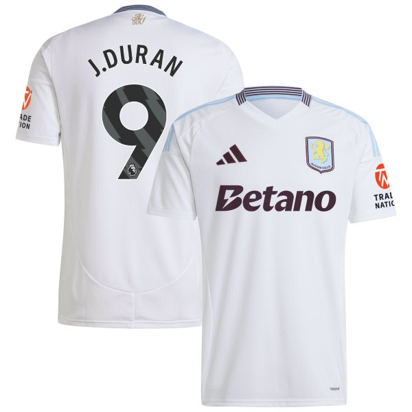 aston villa adidas away shirt 2024-25 with j.duran 9 printing Collection - Official Aston Villa Kits
