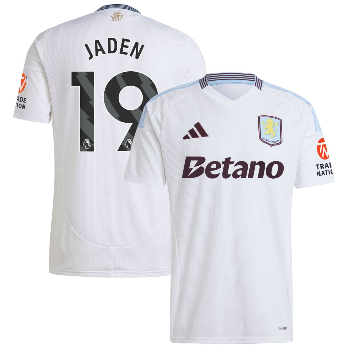 aston villa adidas away shirt 2024-25 with jaden 19 printing Collection - Official Aston Villa Kits