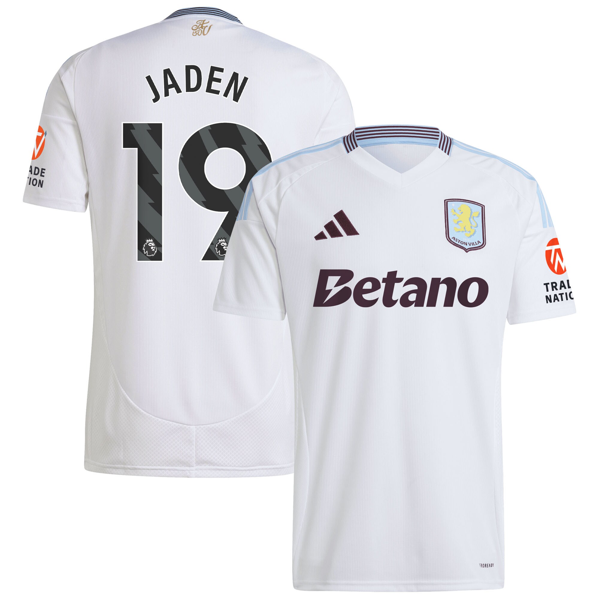 aston villa adidas away shirt 2024-25 with jaden 19 printing Collection - Official Aston Villa Kits