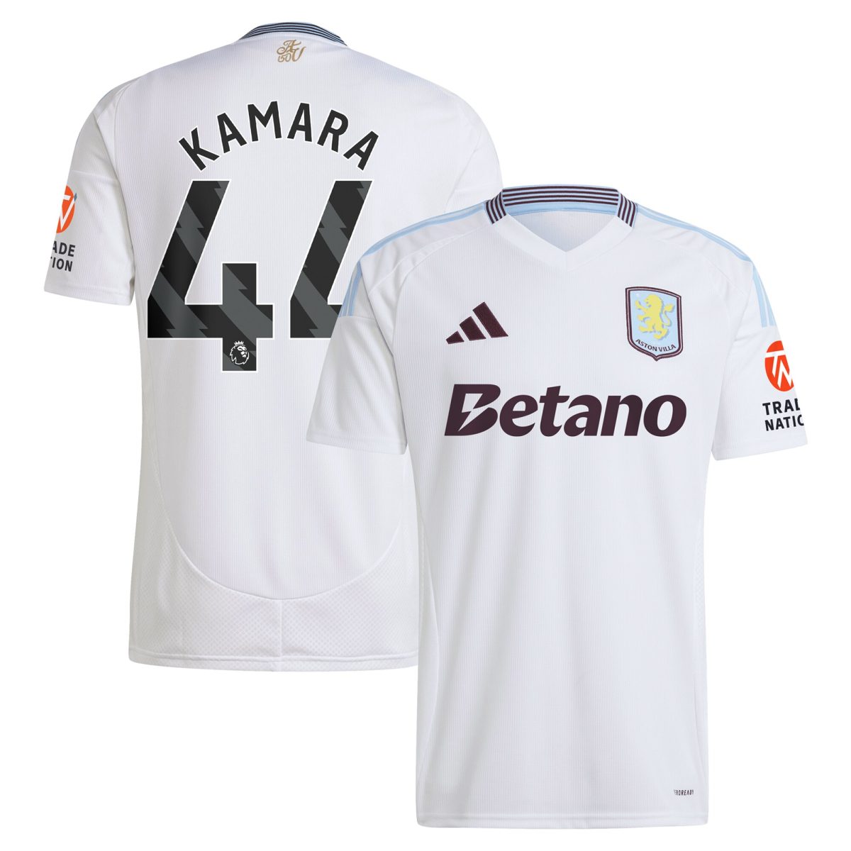aston villa adidas away shirt 2024-25 with kamara 44 printing Collection - Official Aston Villa Kits