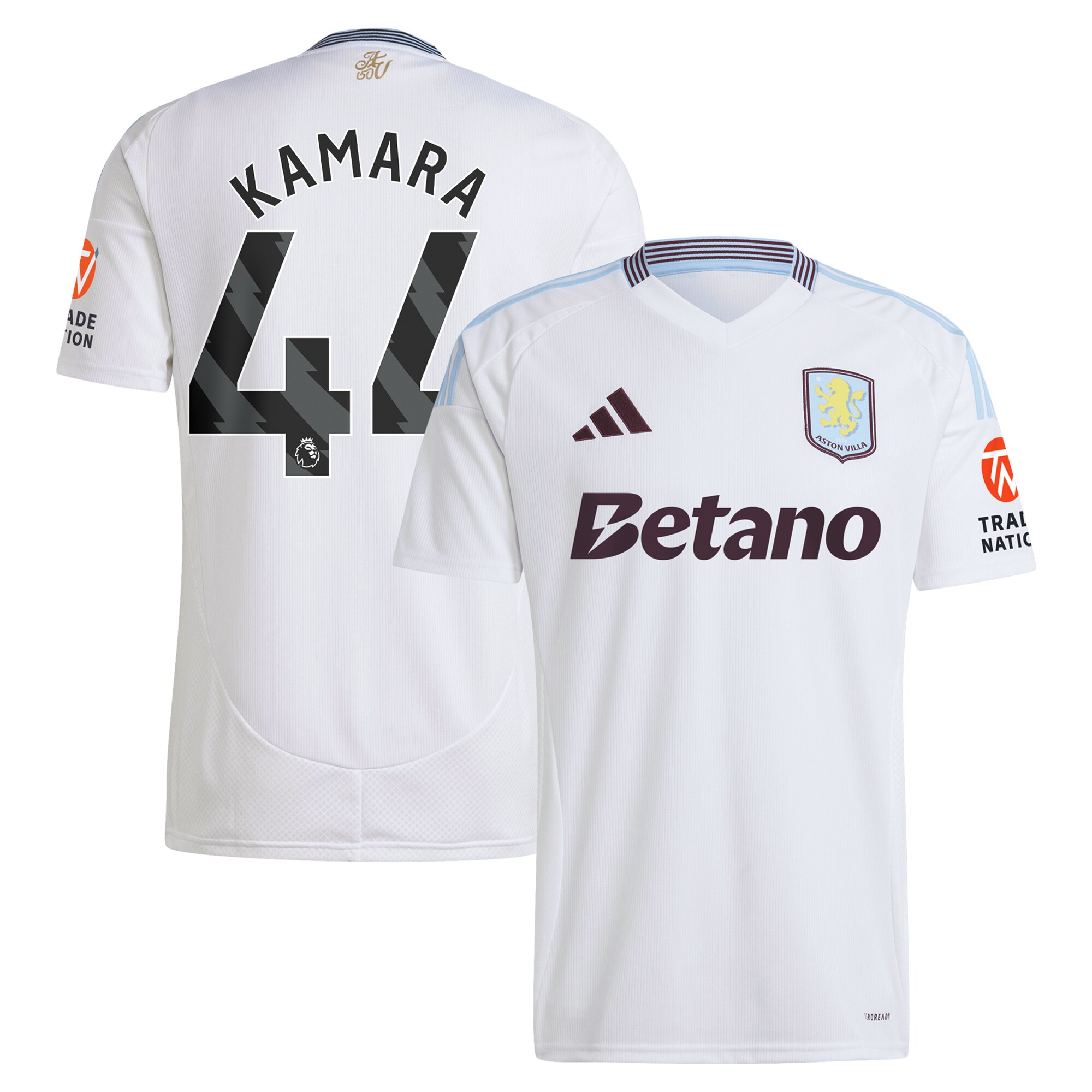 aston villa adidas away shirt 2024-25 with kamara 44 printing Collection - Official Aston Villa Kits