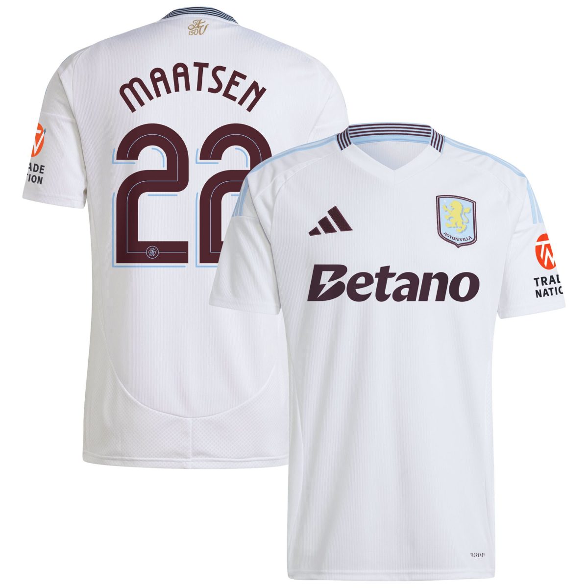 aston villa adidas away shirt 2024-25 with maatsen 22 cup printing Collection - Official Aston Villa Kits